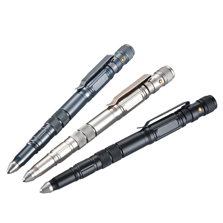 P08 Outdoor LED With Flashing Tungsten Steel Window Breaking Self-Defense Pen, Black, Gold, Grey P08 Outdoor LED With Flashing Tungsten Steel Window Breaking Self-Defense Pen, Black, Gold, Grey